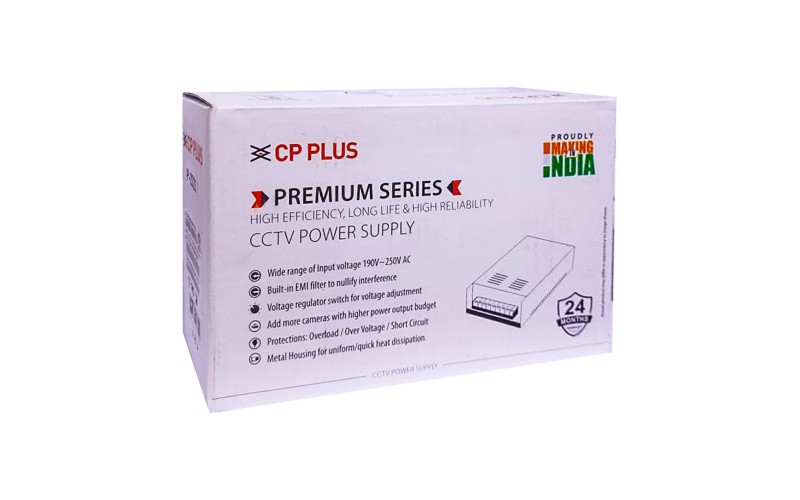 CPPLUS CCTV POWER SUPPLY 16CH METAL (TRIPLE OUTPUT) 12V/20A PREMIUM