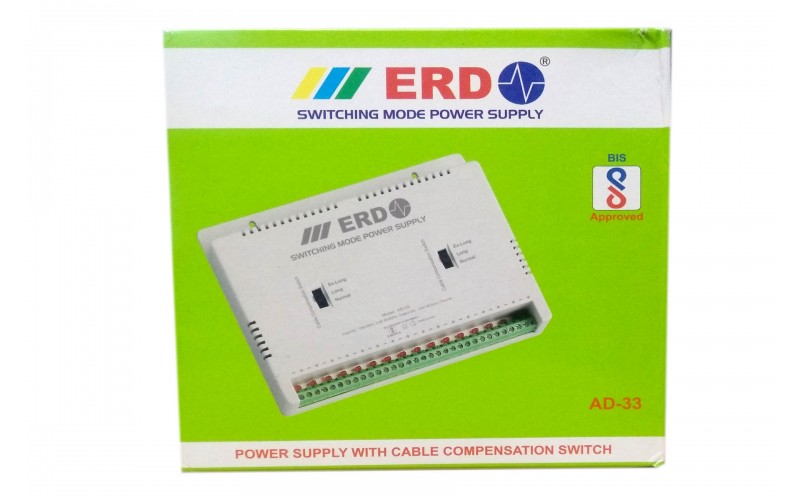ERD CCTV POWER SUPPLY 16CH FIBER AD33 (MULTY OUTPUT) 