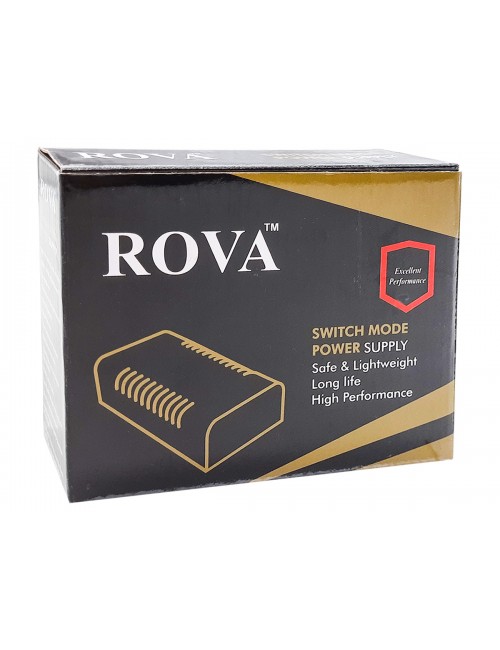 ROVA CCTV POWER SUPPLY 4CH METAL (SINGLE OUTPUT) 12V/5A