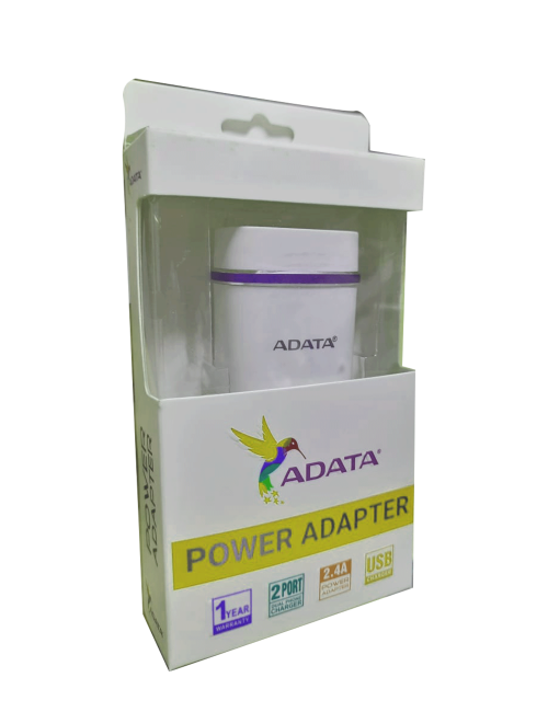 ADATA MOBILE CHARGER ADAPTER USB 2 PORT 2.4AA