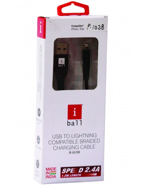 IBALL USB TO IPHONE CHARGER CABLE 1.2M