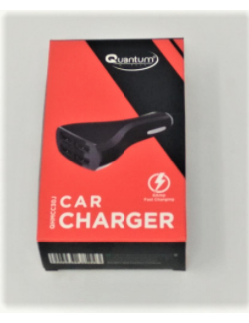 QUANTUM  USB CAR CHARGER (QHMCC30J)