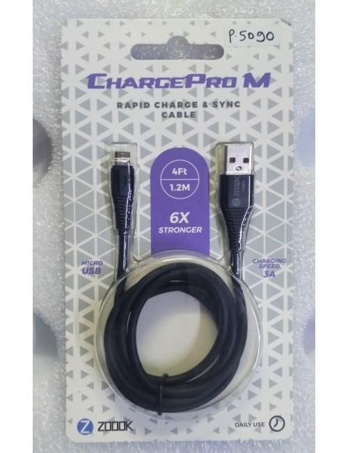 ZOOOK USB TO MICRO USB CHARGER CABLE (6 MONTH)