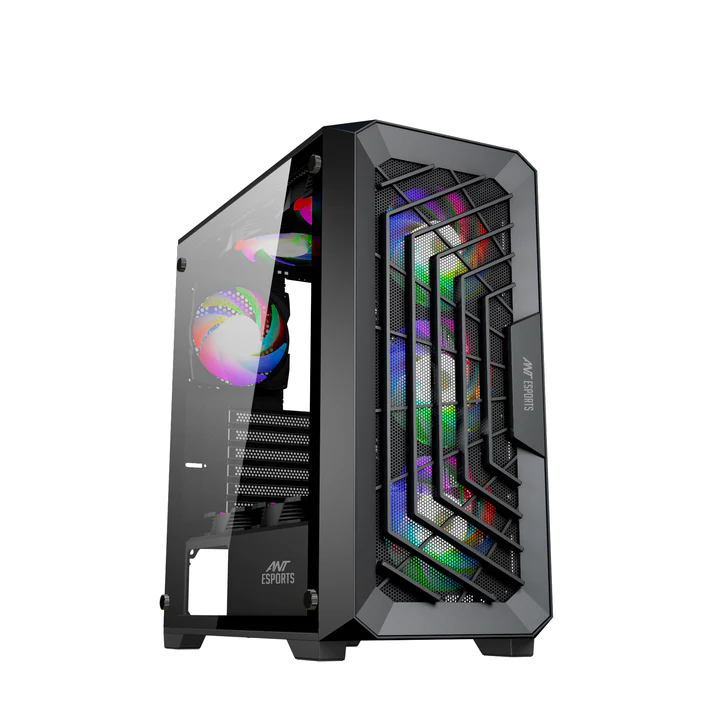 ANT ESPORTS GAMING CABINET SX5 ATX CABINET INCLUDED 3 ARGB 120mm FANS