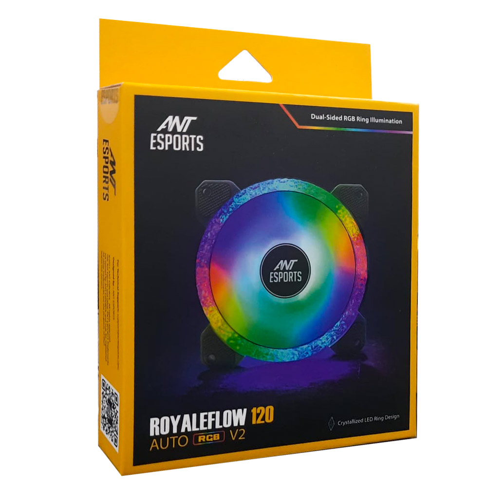 ANT ESPORTS CABINET FAN ROYALEFLOW 120 AUTO RGB V2