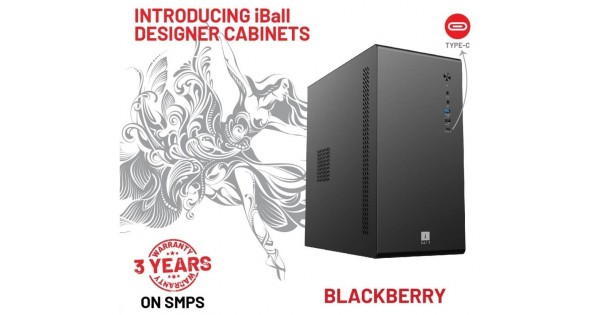 IBALL CABINET BLACKBERRY WITH SMPS MICRO ATX SLEEK AND STYLISH