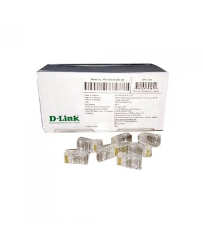 DLINK RJ45 CONNECTOR (PACK OF 100 PCS)