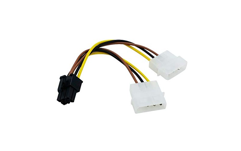 2PIN TO 6PIN PCI EXPRESS POWER ADAPTER CABLE