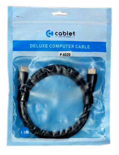 CABLET HDMI CABLE 1.5M 4K 60HZ 1080P WITH ETHERNET 18GB/S SPEED