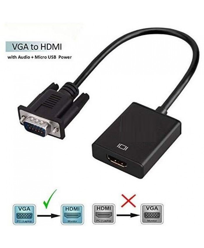 RANZ VGA TO HDMI CONVERTER WITH AUDIO 