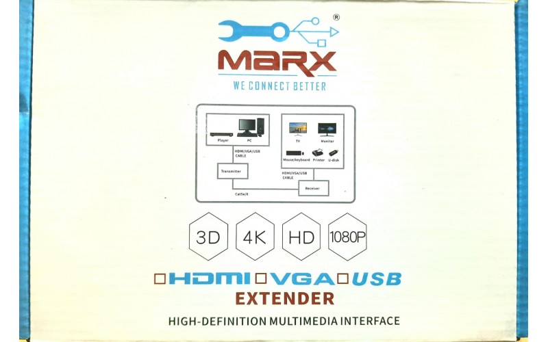 MARX HDMI EXTENDER WITH LAN 120M 