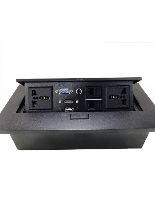 CONFERENCE TABLE CONNECTIVITY AND DATA BOX (HDMI|LAN|USB|VGA)
