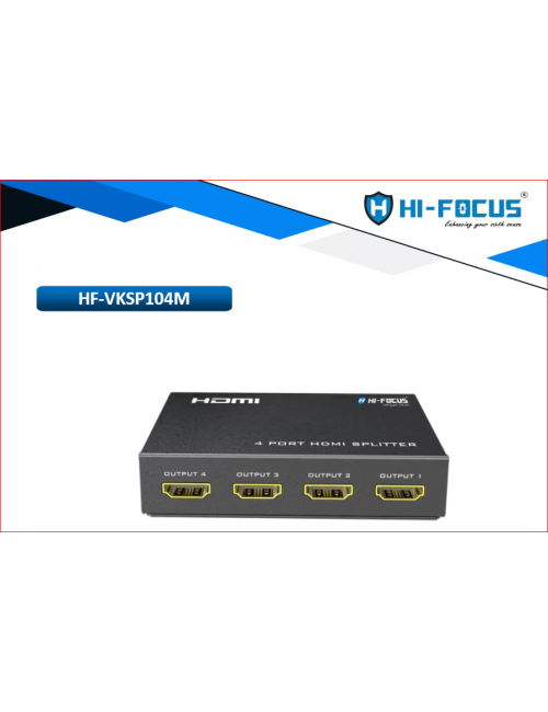 HIFOCUS HDMI SPLITTER 4 PORT WITH REMOTE (VKSP104M)