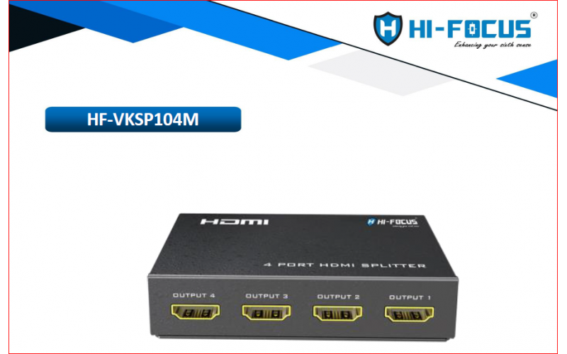 HIFOCUS HDMI SPLITTER 4 PORT WITH REMOTE (VKSP104M)