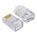 MULTYBYTE RJ45 CONNECTOR ( PACK OF 100 ) CAT-6 PASS THROUGH