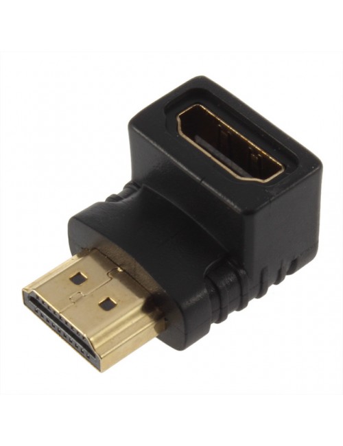 HDMI TO HDMI (MALE TO FEMALE) COUPLER (L SHAPE)