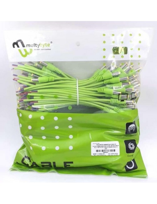 DC CONNECTOR WIRE (MALE) GREEN