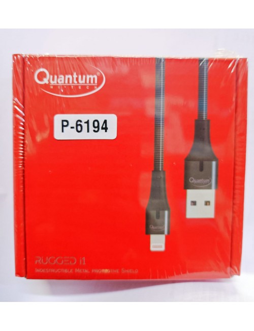 QUANTUM USB TO IPHONE CHARGER CABLE (I1) LIGHTINING