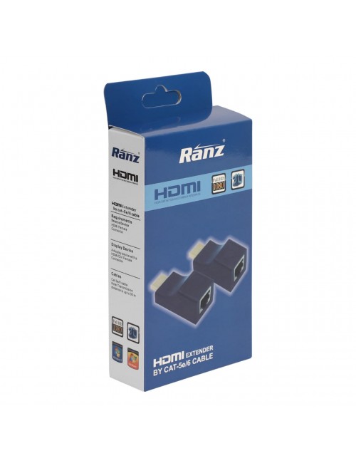 HDMI EXTENDER WITH LAN 15M (PLASTIC)
