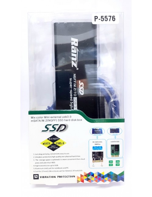RANZ SSD CASING FOR MSATA | M.2 TO USB 3.0 (NGFF)