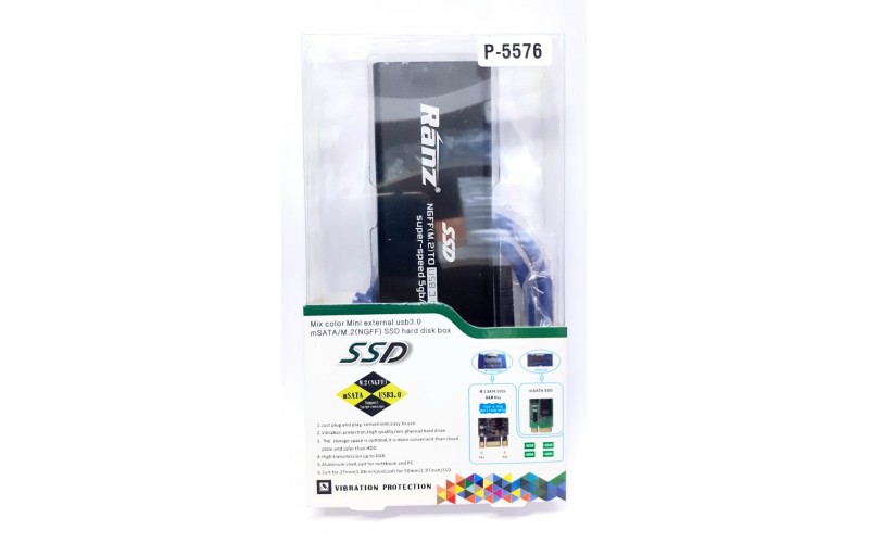 RANZ SSD M.2 MSATA CASING USB 3.0 (NGFF)