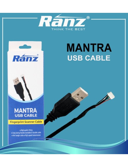 RANZ AADHAR USB CABLE FOR MANTRA DEVICE
