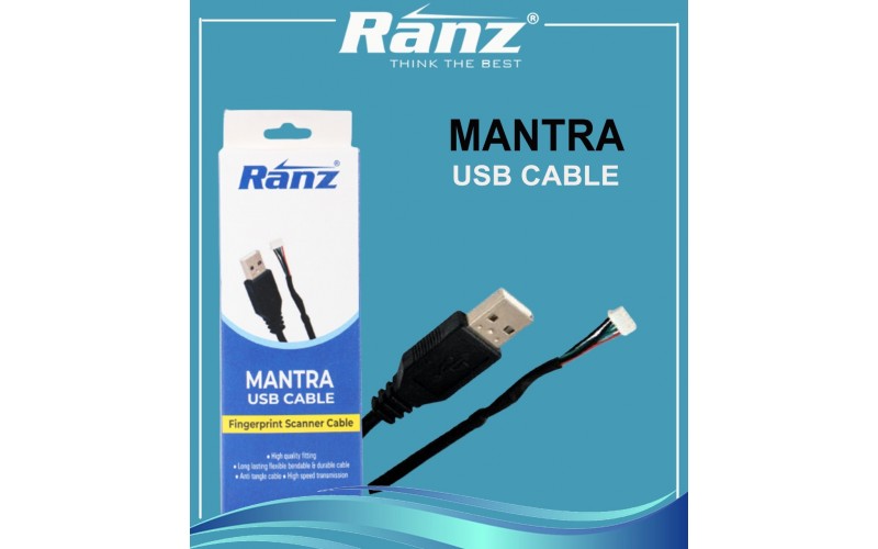 RANZ AADHAR USB CABLE FOR MANTRA DEVICE