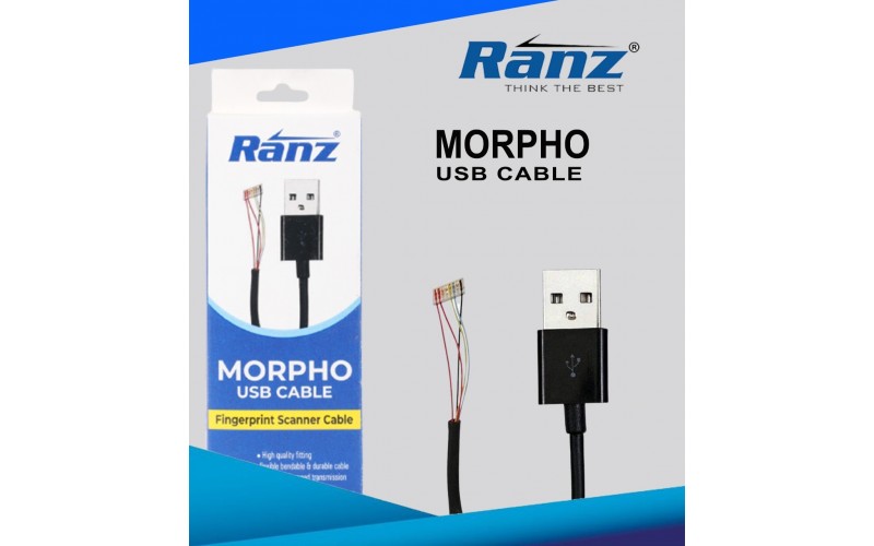 RANZ AADHAR USB CABLE FOR MORPHO DEVICE  