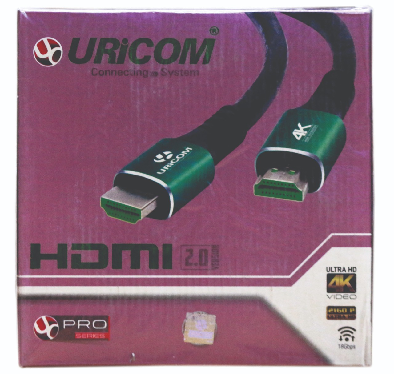 URICOM HDMI CABLE 20M 4K 60HZ 1080P WITH ETHERNET 18GB/S SPEED