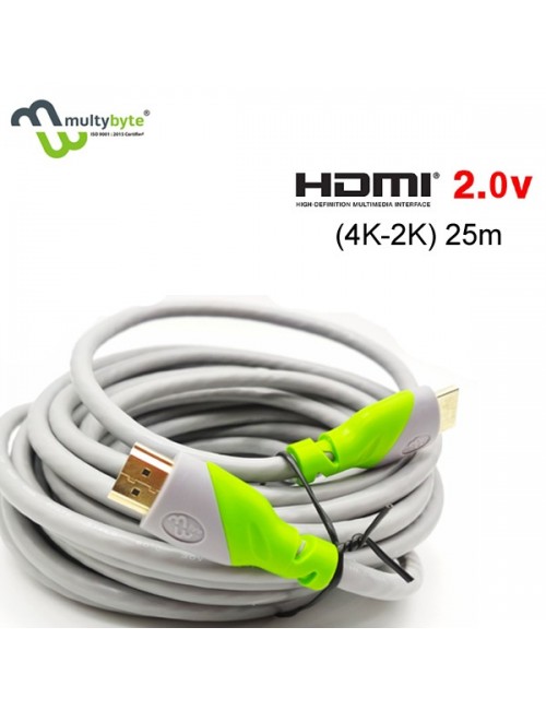 MULTYBYTE HDMI CABLE 25M 4.95GB/S