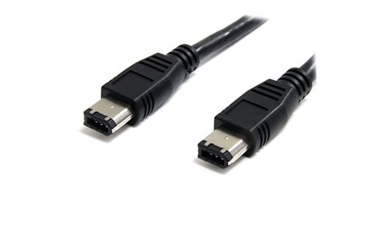 FIREWIRE CABLE 6PIN TO 6PIN (MALE TO MALE) FOR APPLE INTERFACE