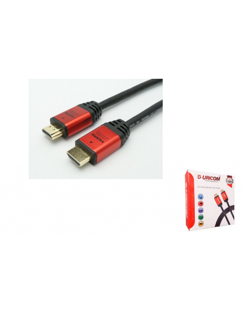 URICOM HDMI CABLE 1.5M 4K 30HZ 1080P WITH ETHERNET 10.2GB/S SPEED