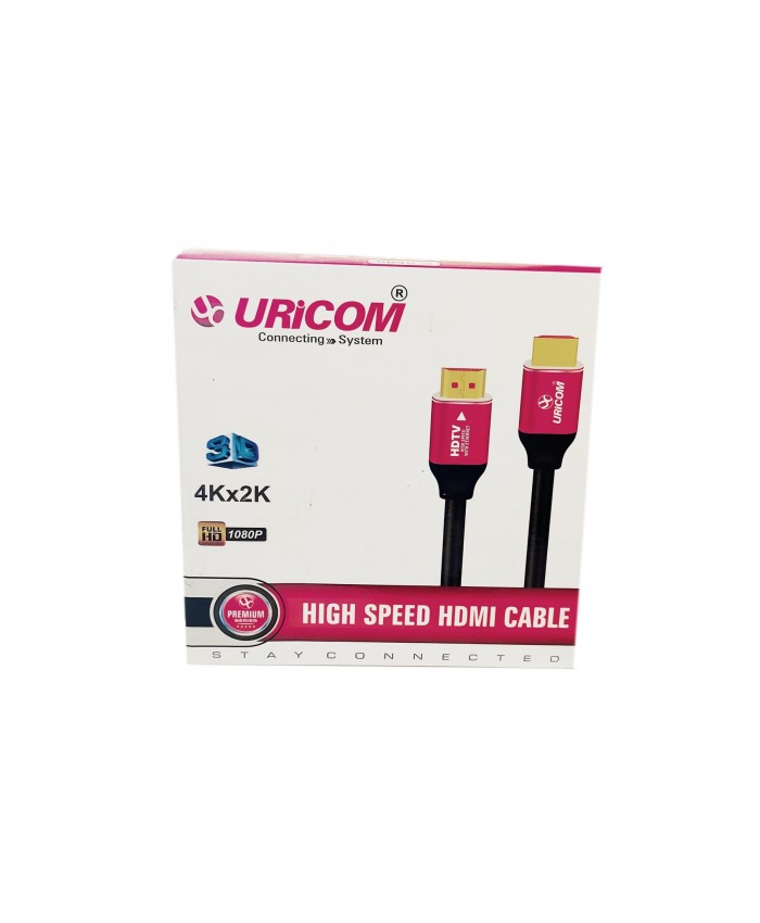 URICOM HDMI CABLE 5M 1080P 4Kx2K 3D 4.95GB/S  