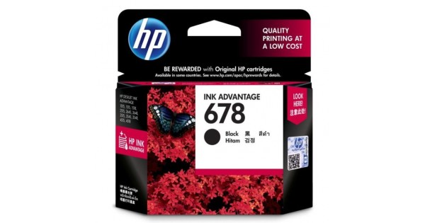 HP INK CARTRIDGE 678 BLACK (ORIGINAL)