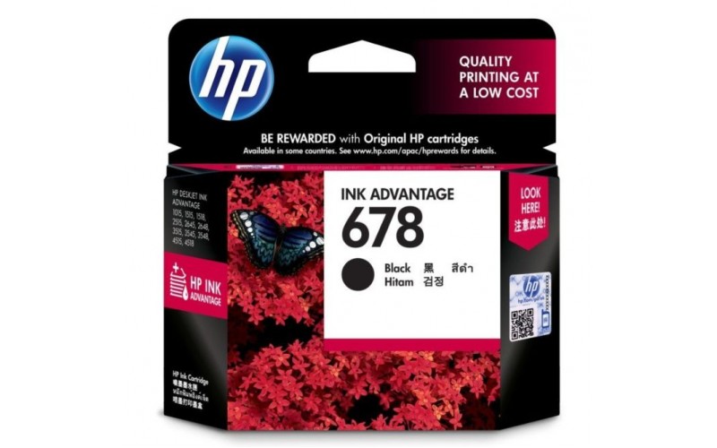 HP INK CARTRIDGE 678 BLACK (ORIGINAL)