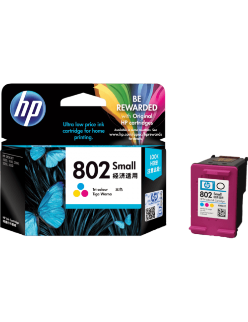 HP INK CARTRIDGE 802 TRI COLOR SMALL (ORIGINAL)