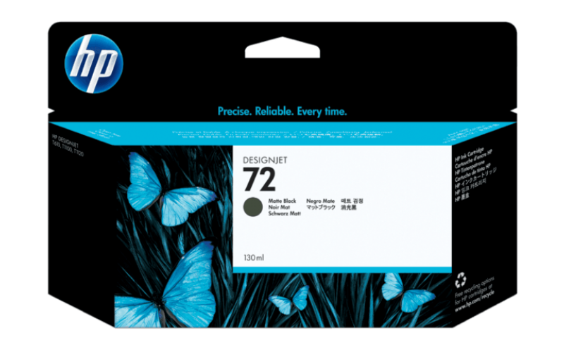HP UK INK CARTRIDGE DESIGN JET 72 130 ML MATTE BLACK (ORIGINAL)
