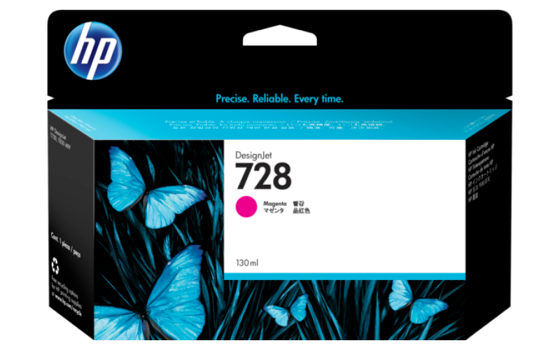 HP UK INK CARTRIDGE DESIGN JET 728 130 ML MAGENTA (ORIGINAL)