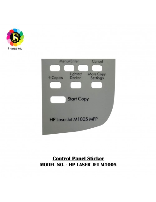 PRINT STAR CONTROL PANEL STICKER FOR HP LJ M1005