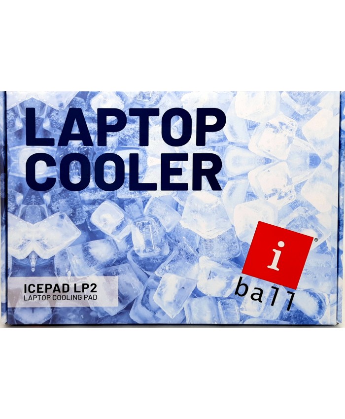 IBALL LAPTOP COOLING PAD 15.6" ICEPAD LP2 ADJUSTABLE LED 2 FAN