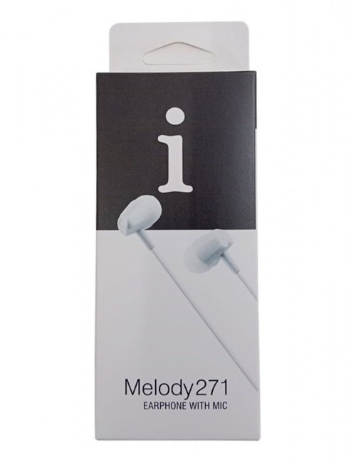 IBALL WIRED EARPHONE WITH MIC (MELODY 271) WHITE