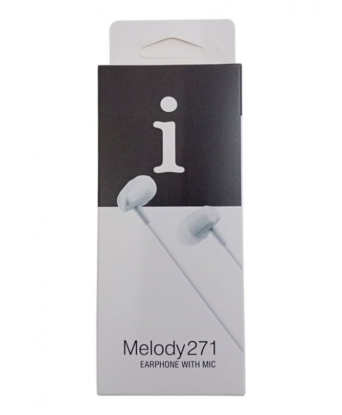 IBALL WIRED EARPHONE WITH MIC (MELODY 271) WHITE