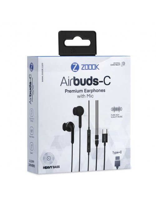 ZOOOK WIRED EARPHONE WITH MIC (AIRBUDS C) TYPE C