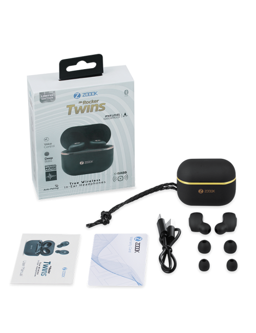 ZOOOK BLUETOOTH EARBUDS WITH MIC (ROCKER  TWINS)