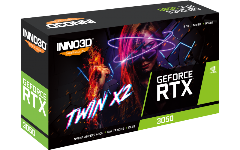 INNO3D GRAPHIC CARD RTX 3050 TWIN X2 8GB DDR6