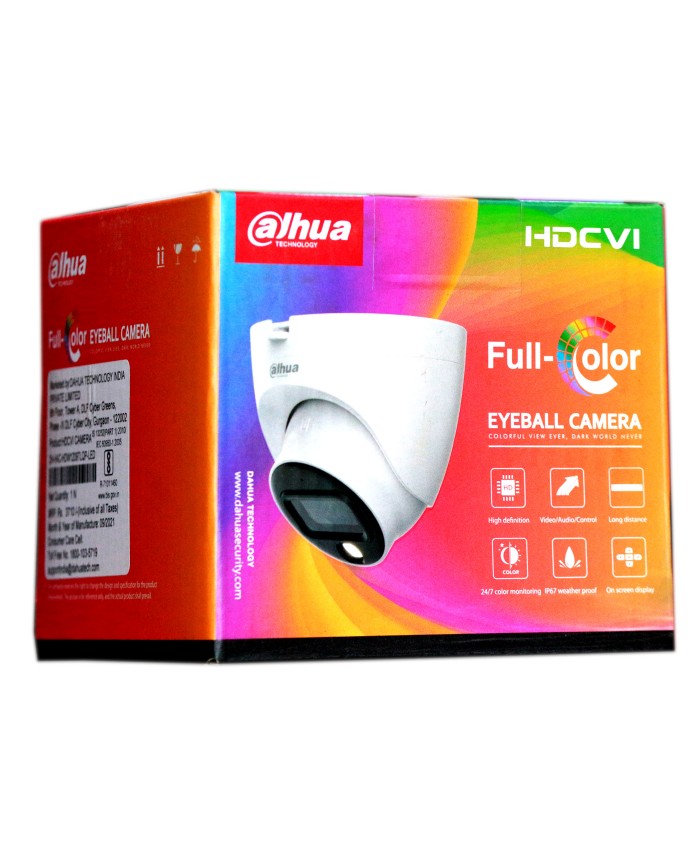 DAHUA DOME 2MP (HDW1209 TLQP) 3.6MM COLOR NIGHT VISION