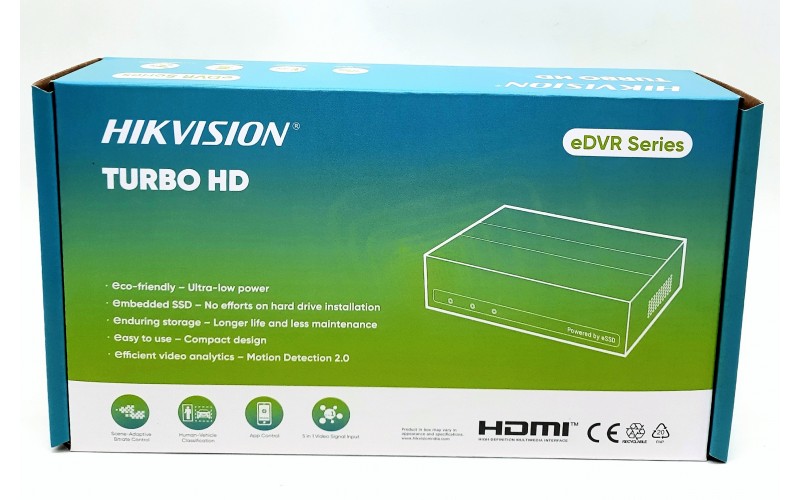 HIKVISION 8CH ESSD DVR 2MP WITH 512GB SSD (E08HGHIB)