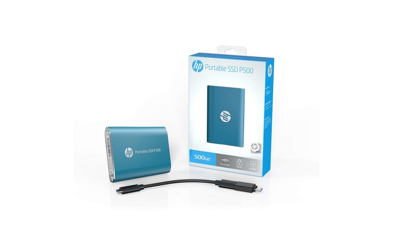 HP EXTERNAL SSD 500GB P500 (USB C) BLUE