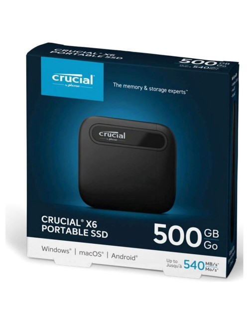 CRUCIAL EXTERNAL SSD 500GB X6 TYPE C CT500X6SSD9 540MB/S