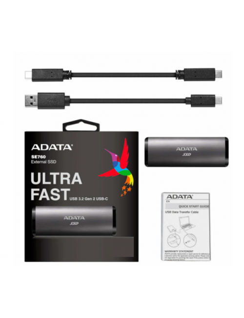 ADATA EXTERNAL SSD 512GB SE760 (USB C)
